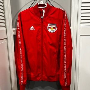 Men's adidas New York Red Bulls 2019 On-Field Anthem Full-Zip Jacket -Size Small